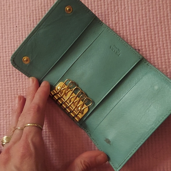 PRADA blue key holder/ wallet - Picture 5 of 10